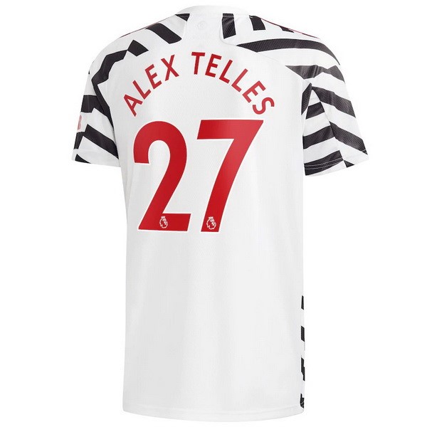 Maglia Manchester United NO.27 Alex Telles Third 20/21 Bianco